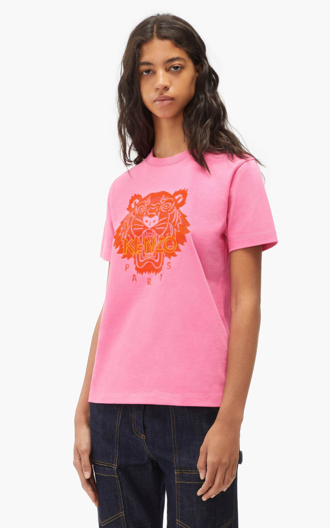 Kenzo Loose Tiger T Shirt Dam | 53124-IAKB